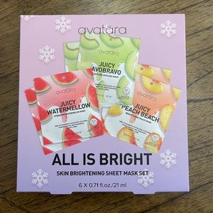 Skin brightening sheet mask set